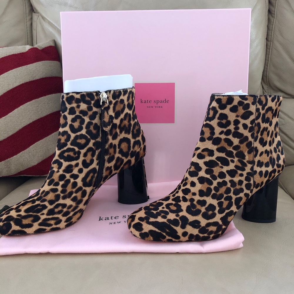 KATE SPADE LEOPARD BOOTS